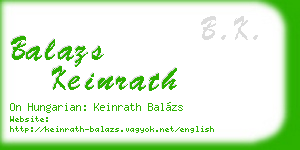 balazs keinrath business card